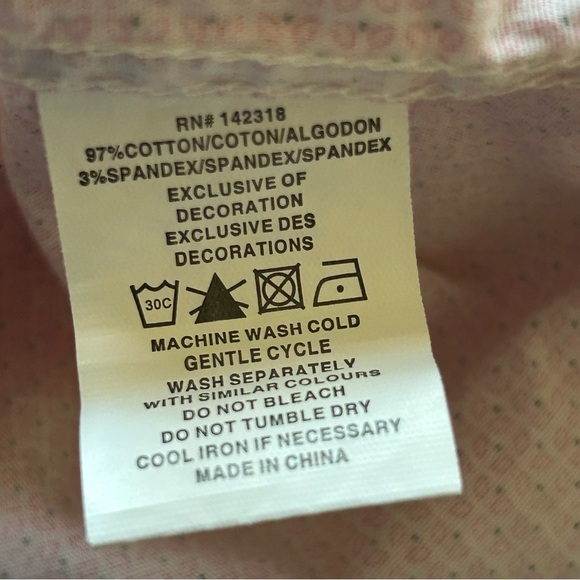 Nick Graham Men's Pink Print Dress Shirt Stretch Modern Fit Size 16 34-35 - Picture 10 of 11